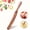 Brown-2, variant on Skinny Spurtle, Handmade Wooden Kitchen Utensils, Ergonomic Spatula for Sourdough & Deep Jars, Mixing Reaching Bottom of Jar Dough Whisk, Food Spurtles Kitchen Tools