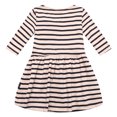 thumbnail image 2 of Richie House Girls' Striped Knit Dress with Matching Bows RH1672, 2 of 7