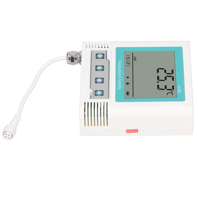 Temperature Data Logger, Buzzer Software Modified ABS USB Cable Connection DC 5V One Year Work Time Temperature Sensor For Computer Room For Workshop