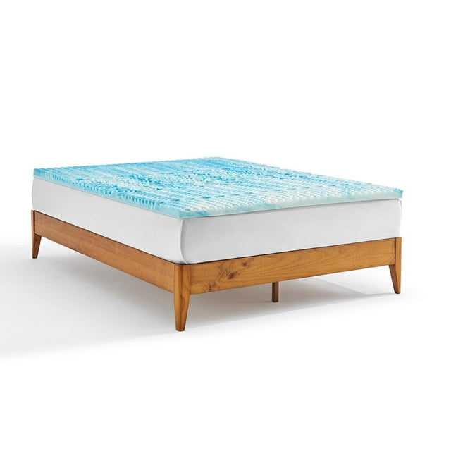 Cubre Colchón Nooz Memory Foam Infusionado con Gel 5cm Individual Azul