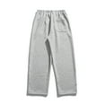 thumbnail image 4 of BinBiL Men's Baggy Sweatpants Fleece Straight Leg Casual Pants Elastic Waist Athletic Workout Jogger Sweat Pants Fall Winter Gray 8(XL), 4 of 5