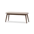 thumbnail image 3 of Skyline Decor Light Grey Fabric and "Oak" Medium Brown Finishing Wood 6-Piece Dining Set, 3 of 8