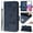 Dark Blue, variant on For BLU View 5 Pro /G54 G64 Phone Case PU Leather with Credit Card Slot Magnetic Wallet Case