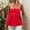 Red, variant on Women’s Tanks Women Strapless Backless Ruffle Flowy Tube Top Summer Off Shoulder Pleated Bandeau Peplum Top for Going Out Red M