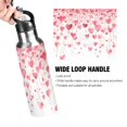 thumbnail image 2 of ALAZA Hearts Water Bottle Insulated Flask Stainless Steel Straw Lid 20 oz, 2 of 6