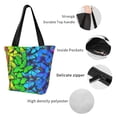 thumbnail image 3 of Balery Multicolored Butterflies Bolsa de Hombro con Diseño, Bolsa Grande y Duradera, Bolsa Versátil para Compras, 3 of 4
