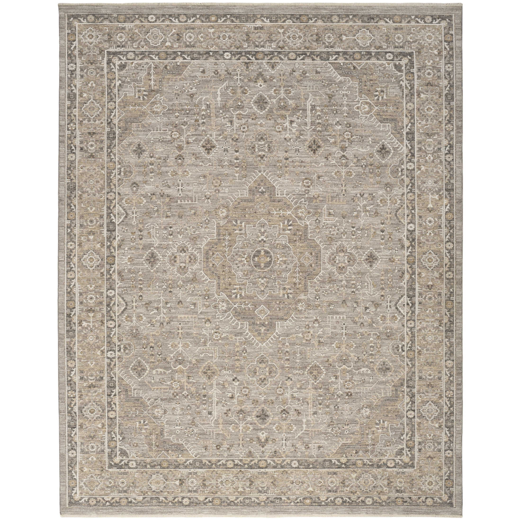 Nourison Harbor 5'3" x 7'6" Grey Vintage Indoor Rug