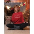 thumbnail image 2 of Merry Christmas! Tree Sweatshirt Women -Smartprints Designs, Female x-Large, 2 of 4