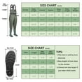 thumbnail image 3 of Chest Waders, Fishing Hunting Waders with Non-Slip Boots Unisex, Two-ply Waterproof Nylon/PVC Bootfoot Wader (Size9-13), 3 of 7