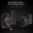 thumbnail image 4 of 6 Sets Audio Stand Surround Sound Wall Rack Speaker Mount Brackets for Soundbar,6 * Audio Stands,Black, 4 of 6