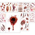 thumbnail image 3 of 11 Sheets Halloween Tattoo Sticker Waterproof Water Transfer Temporary Tattoo, 3 of 7