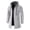 Silver, variant on Odeerbi Trench Coats for Men Mid-length Hooded Jacket Windbreaker Solid Solor 2025 Casual Anoraks Red