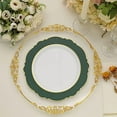 thumbnail image 3 of BalsaCircle WHITE HUNTER GREEN 10 Round 10" Disposable Salad Plastic Plates Blossom Design Party Decorations, 3 of 8