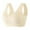 Beige, variant on 2 Pack Underwire Bras for Women Ice Silk Seamless Fixed Cup Back Wireless Underwear,Beige,L