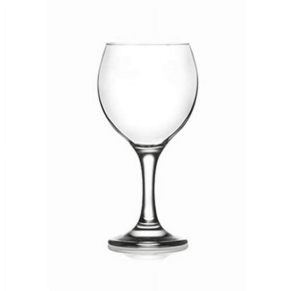 LAV Verres à Vin 8.75 Onces Collection Mister Épais et Durables Lavables au LAVe-Vaisselle Parfaits pour Fêtes, Mariages et Tous les Jours Excellente Idée Cadeau Ensemble de 6 Petits Verres à Vin