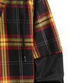thumbnail image 6 of cllios Men's Flannel Shirt Plaid Hoodie Long Sleeve Fall Casual Button Down Shirts Jacket Vintage Tops with Pocket Orange XL, 6 of 7