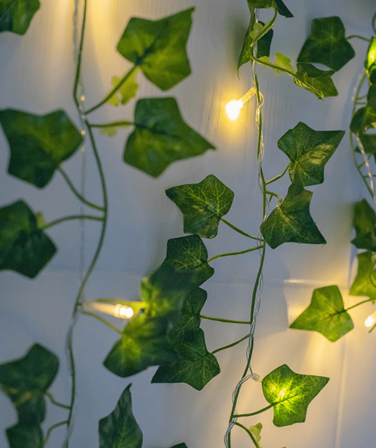 Green Leaf Garland String Lights - Vine Fairy Lights - 4m 40 LED for Indoor, Bedroom,Wedding ...