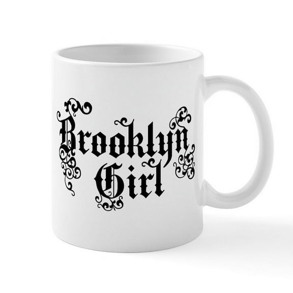 CafePress - Brooklyn Girl Mug - 11 oz Ceramic Mug - Novelty Coffee Tea Cup