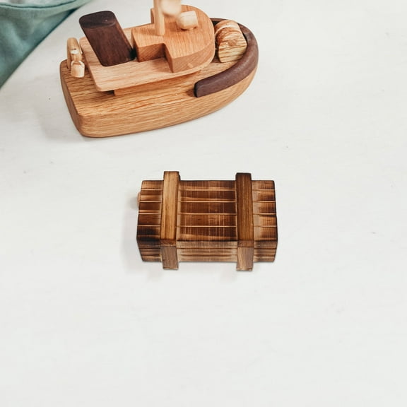 IDEANATEGRATE 1Pack Rectangular Shaped Wooden Puzzle Box Secret Compartments For Cognitive Skills Enhancement