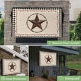 thumbnail image 2 of Outdoor TV Cover 60 to 65 Inches, American Country Star Farmhouse Beige Black Buffalo Plaid Waterproof TV Cover with Remote Control Pocket, Flat Screen TV Cover Protector for Outside TV, 2 of 6