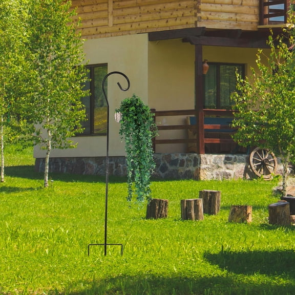 Heavy Duty Garden Shepherd Hooks for Outdoor Bird Feeders, Solar Lights, Plant Hanging Baskets - Metal Stand