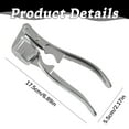 thumbnail image 3 of 1Pc Premium Garlic Press,Professional Metal Garlic Mincer Ginger Squeezer,Heavy Duty Garlic Crush Chopper,Easy to Squeeze and Clean,Metal Easy Squeeze Pressed Garlic Crusher with Handle,Silver, 3 of 8