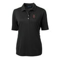 thumbnail image 2 of Women's Cutter & Buck Black Indianapolis Indians Virtue DryTec Eco Pique Recycled Polo, 2 of 3