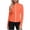 Orange, variant on Cinched Waist Zip Front Jacket Summer Womens Tops Dressy Casual Long Sleeve UPF Sun Protection Outer Top