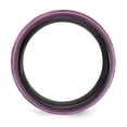 thumbnail image 2 of Diamond2Deal Black Ti Anodized Pink Domed 16mm Men's Band Size 8, 2 of 6