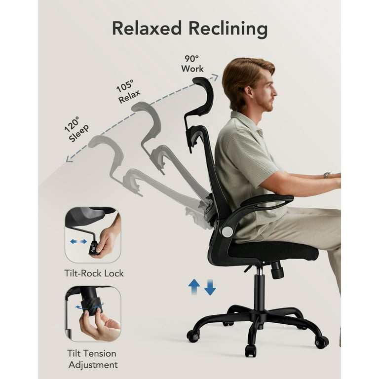 High Back Mesh Ergonomic Office Chair Home Desk Chair Computer