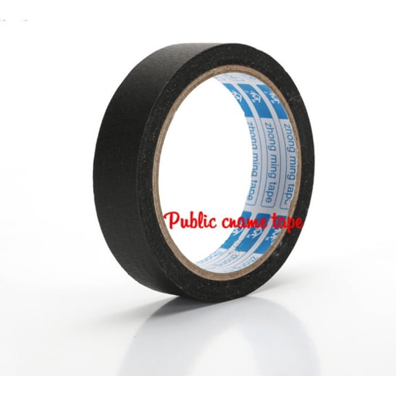 SEIWEI Masking Tape, Paint Tape for Walls Painting Packing Automotive DIY & Decorating, Easy Tear & Remove, 1 Roll (Black, 10mm*20m)