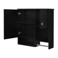 thumbnail image 4 of 29'' x 28'' Modern Wall-Mounted Bathroom Medicine Cabinet with Mirror, Space-Saving Over-The-Toilet Wall Storage Organizer with Towel Bar, Ideal for Bathroom Storage, 4 of 14