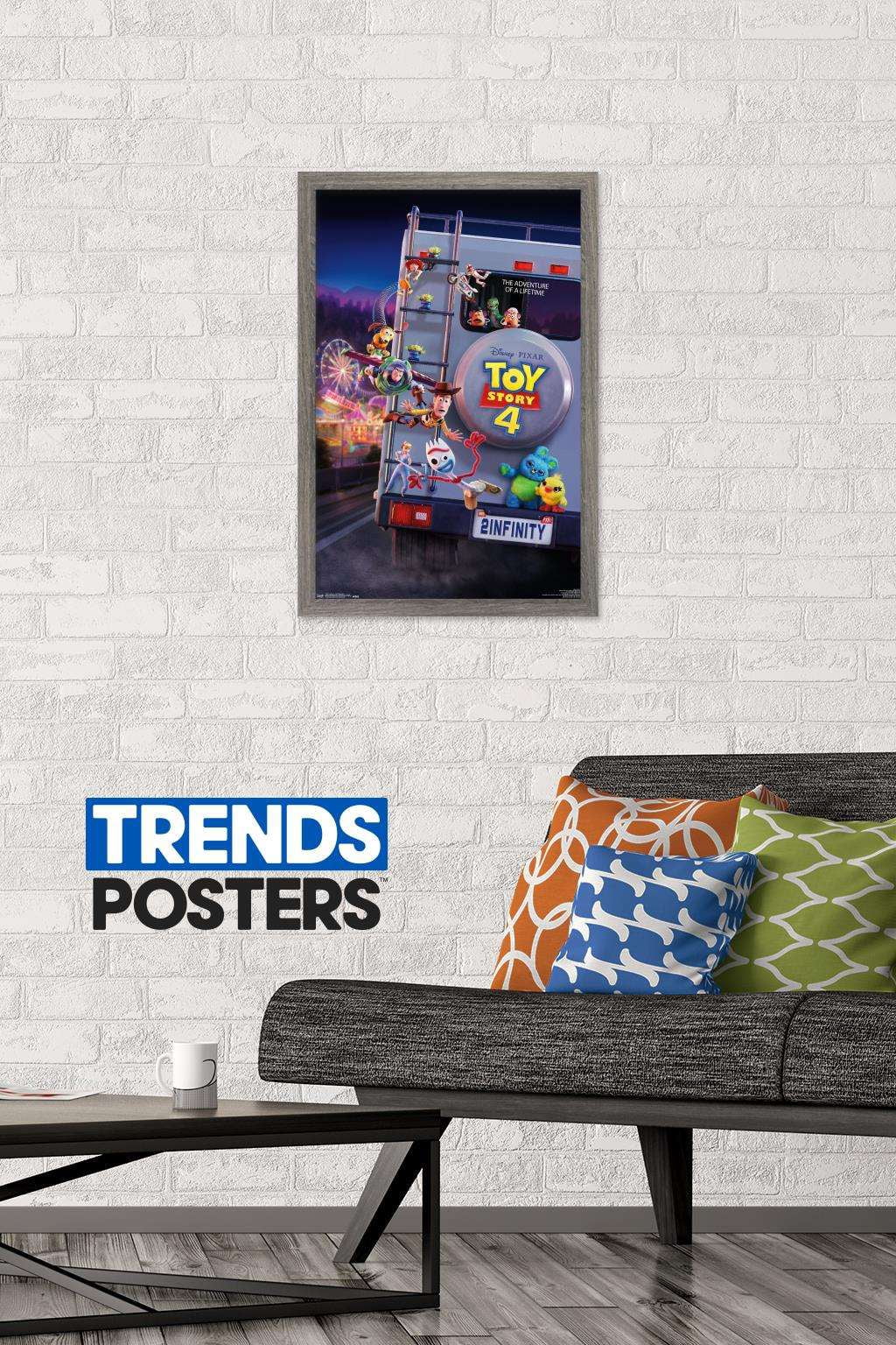 Disney Pixar Toy Story 4 - Final One Sheet Wall Poster, 14.725" x 22.375", Framed