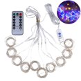 thumbnail image 2 of CNKOO 300LED 3x3Meter Curtain Strings Light USB 8-Mode Fairy Lamp with Remote Control, 2 of 8