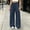 Navy, variant on CaComMARK PI Women's Wide Leg Sweatpants Baggy Casual High Waisted Drawstring Sweat Track Pants with Pockets White