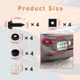 thumbnail image 2 of Yazoeia 4 Sets License Plate Screws Kits, Rust-Proof & Anti-Rattle & Anti Theft Stainless Steel Self Tapping Mounting Bolts for Auto Tag Frame Cover Holder, Universal for Car Truck SUV CJC912-114739, 2 of 6