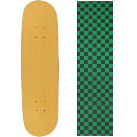 BLANK SKATEBOARD DECK - NATURAL - 8.5  Checker Green Grip price history on PriceWatchPro