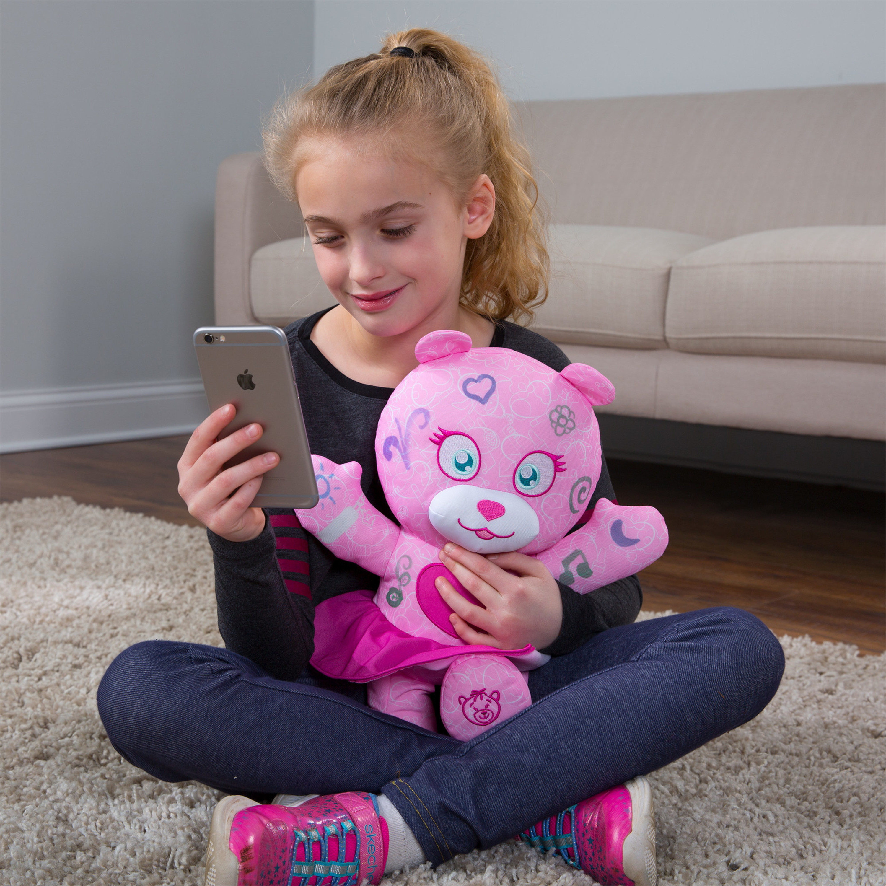The Original Doodle Bear 14 Inch Plush Bear with 3 Washable Markers - Fashion Bear