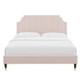 thumbnail image 6 of Modway Sienna Performance Velvet King Platform Bed in Pink Finish, 6 of 10