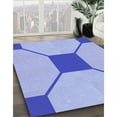 thumbnail image 3 of Ahgly Company Machine Washable Indoor Rectangle Transitional Light Slate Blue Area Rugs, 6' x 9', 3 of 7