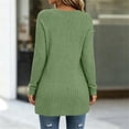 thumbnail image 4 of cocolona Oversized Sweaters for Women Solid Color Long Sleeve Casual Crew Neck Tops Tunic Loose Blouses With Pockets, 4 of 6