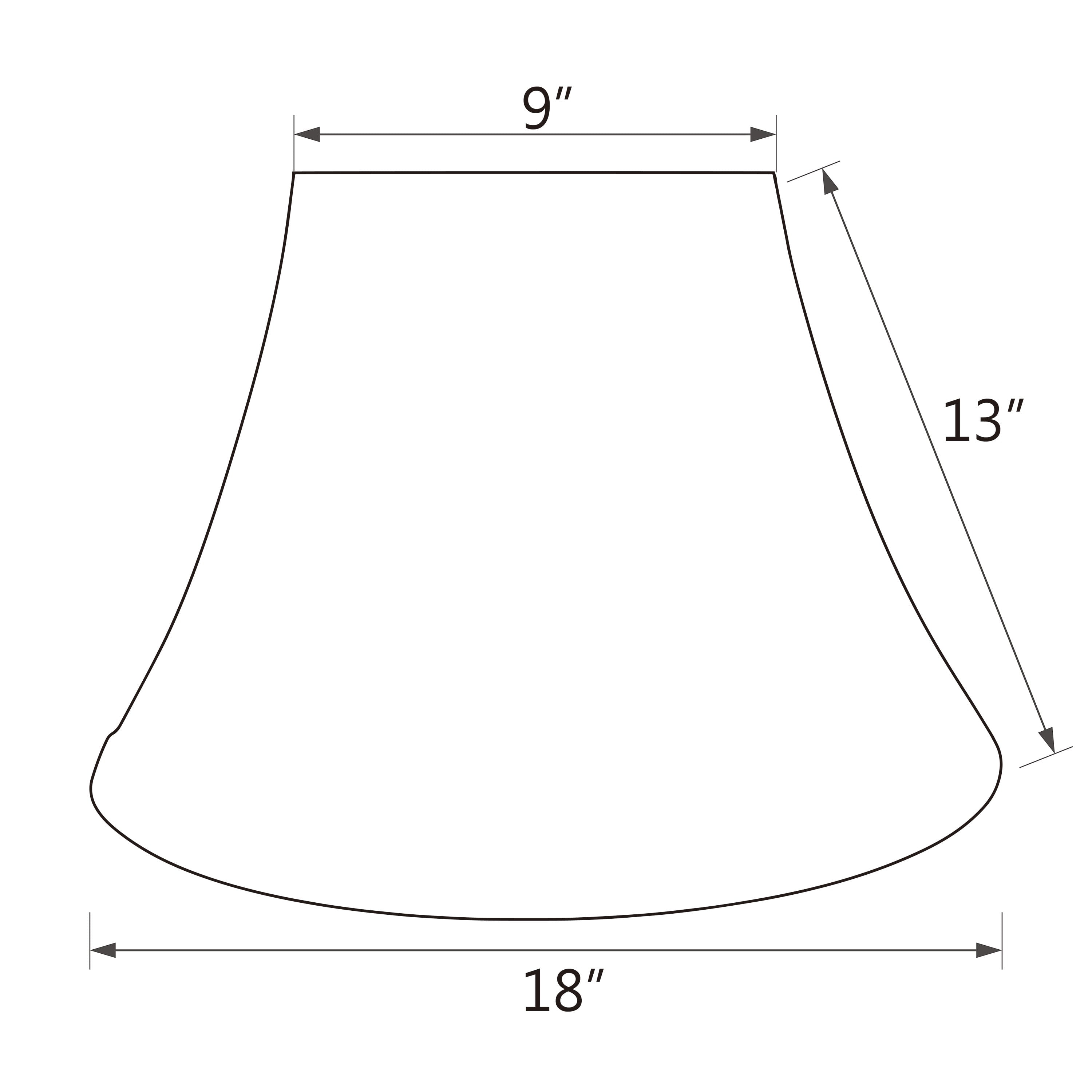 Aspen Creative 38001 Transitional Bell Shaped Collapsible Spider Construction Lamp Shade in Natural, 18" wide (9" x 18" x 13")