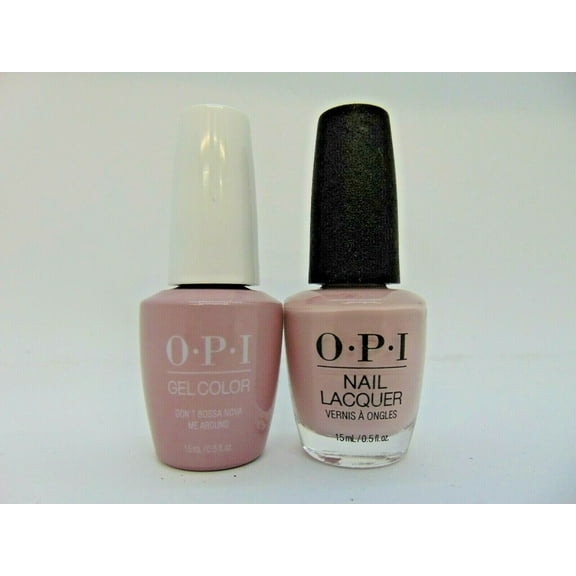 OPI Matching Duo, GelColor Gel Polish & Nail Lacquer, Don't Bossa Nova Me Around, 0.5 Fl Oz