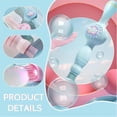 thumbnail image 5 of 1pcs，Magic Elastic Bubble Wand, Colorful Smoke Bubble Machine, Rechargeable Automatic Bubble Maker with Colorful Lights with Colorful Elastic Bubbles & Smoke Effect for Outdoors Parties Use,Pink, 5 of 5