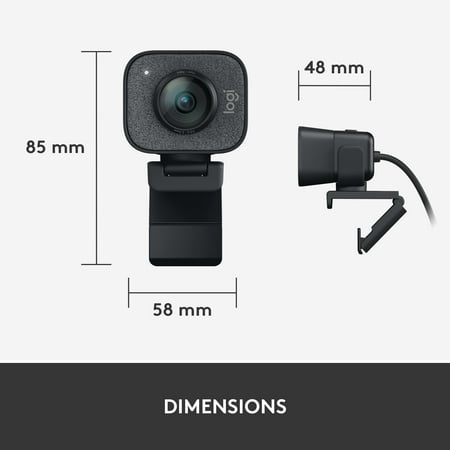 Logitech - StreamCam Plus 1080 Webcam for Live Streaming and Content Creation - Graphite