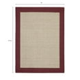 thumbnail image 3 of Mainstays Farmhouse Faux Sisal Olefin Red Border Indoor Area Rug, 4' x 5'4", 3 of 9