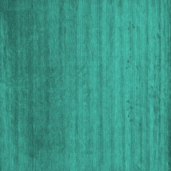 Ahgly Company Indoor Square Abstract Turquoise Blue Contemporary Area Rugs, 8' Square