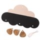 thumbnail image 4 of Linda madera con para colgar en pared, decoración artística, adorno para habitación de , rosa Negro Sunnimix Nube de madera, 4 of 6