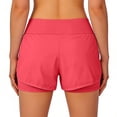 thumbnail image 5 of Arlun Athletic Running Shorts for Women 2 in 1 Stretch High Waisted Workout Gym Yoga Dolphin Shorts Lightweight Breathable Quick Drying Sports Short Pants with Lined Pockets 1-Hot Pink M, 5 of 7