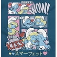 thumbnail image 2 of Smurfette Cute Romantic Smurfs Manga Women Crewneck Sweatshirt Brisco Brands 4X, 2 of 6